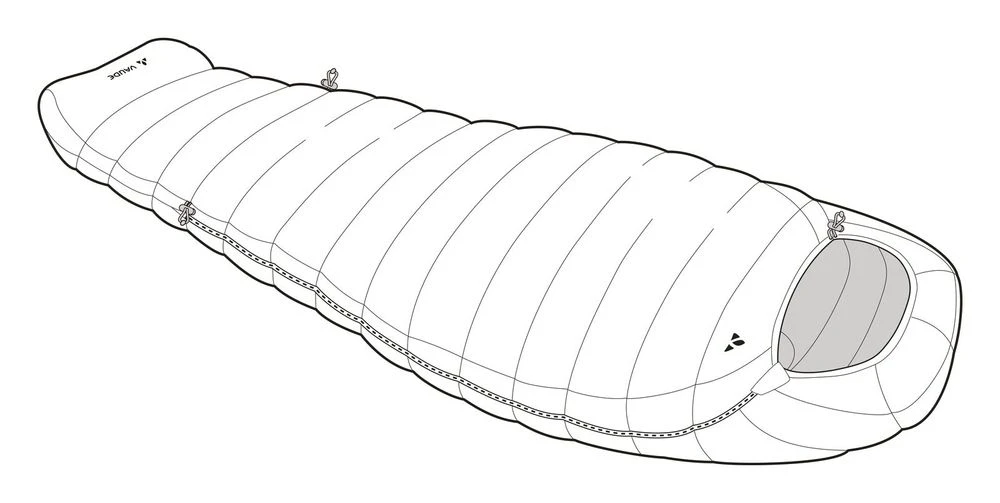 VAUDE Rotstein 950 DWN - Daunenschlafsack 2 VAUDE Rotstein 950 DWN - Daunenschlafsack – Bild 2