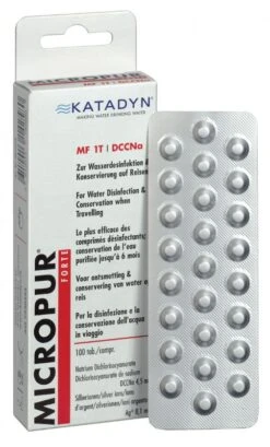 Katadyn MF 1 T, 100 Tabletten Micropur Forte - Wasseraufbereitung (Tablettenform)