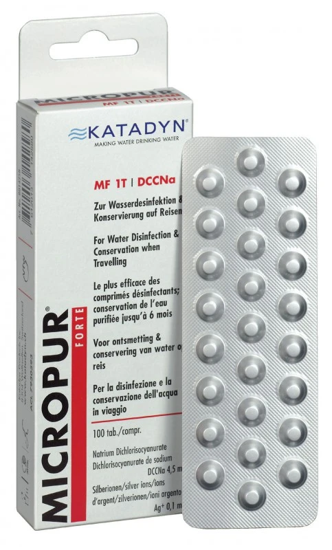 Katadyn MF 1 T, 100 Tabletten Micropur Forte - Wasseraufbereitung (Tablettenform) 1 Katadyn MF 1 T, 100 Tabletten Micropur Forte - Wasseraufbereitung (Tablettenform)