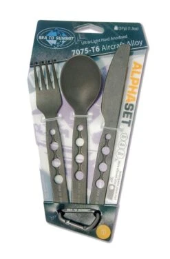 SEATOSUMMIT Alphaset 3 Pieces Cutlery Set (Knife, Fork, Spoon) - 3er Set