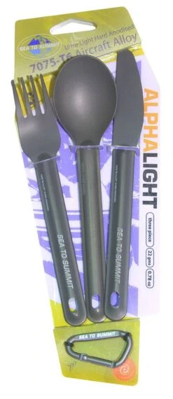 SEATOSUMMIT AlphaLight Cutlery Set 3pc (Knife, Fork, Spoon)